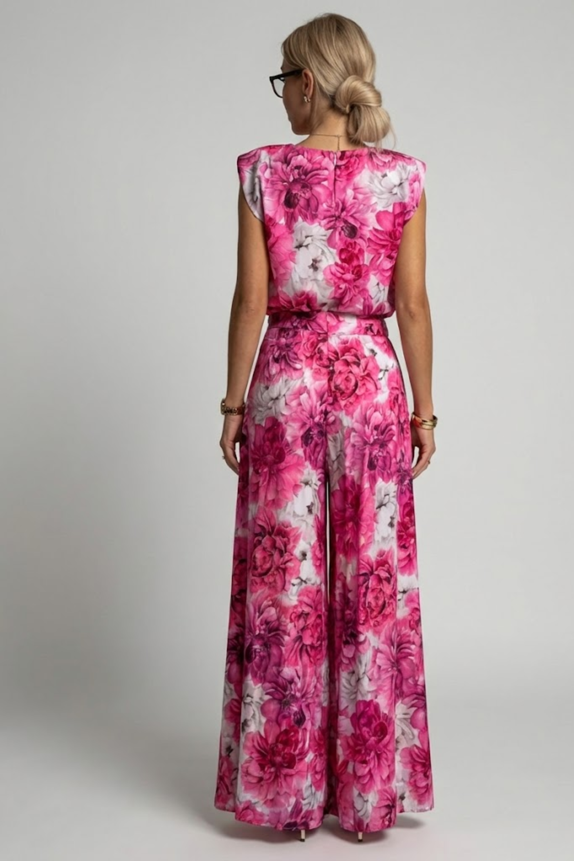 Women's Pleated Jumpsuit – Elegant One Piece for Wedding Guest, Evening and Occasion Wear