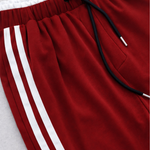 Women's Wide Leg Pants with Side Stripe & Drawstring Waist – Casual Relaxed Pants
