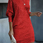 Women's Sequin Party Dress – Sparkly Evening, Cocktail and Christmas Party Dress