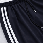 Women's Wide Leg Pants with Side Stripe & Drawstring Waist – Casual Relaxed Pants