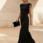 Women's Pleated Jumpsuit – Elegant One Piece for Wedding Guest, Evening and Occasion Wear