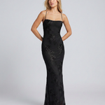 Women's Sweetheart Neck Corset Maxi Dress with Floral Appliqué & Lace-Up Back – Formal