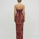 Women's Lace Corset Maxi Dress – Elegant Wedding Guest & Evening Formal Dress