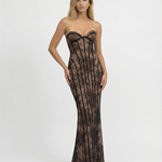 Women's Lace Corset Maxi Dress – Elegant Wedding Guest & Evening Formal Dress