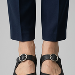 Women's Orthopaedic Closed Toe Sandals with Adjustable Buckle Strap – Low Block Heel