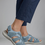Women's Orthopaedic Sandals with Adjustable Heel Strap – Open-Toe Flat Summer Sandals