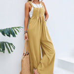 Women's Wide Leg Dungaree Jumpsuit – Relaxed Casual Summer Overalls for Everyday