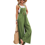 Women's Wide Leg Dungaree Jumpsuit – Relaxed Casual Summer Overalls for Everyday