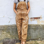 Women's Utility Dungaree Jumpsuit – Casual Workwear-Inspired Overalls with Pockets