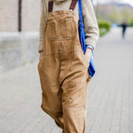 Women's Utility Dungaree Jumpsuit – Casual Workwear-Inspired Overalls with Pockets