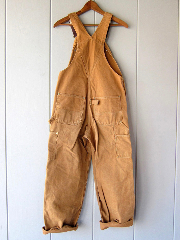 Women's Utility Dungaree Jumpsuit – Casual Workwear-Inspired Overalls with Pockets