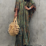 Women's Tie Dye Maxi Dress – Relaxed Boho Long Dress for Summer, Festival and Beach