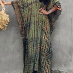 Women's Tie Dye Maxi Dress – Relaxed Boho Long Dress for Summer, Festival and Beach