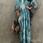 Women's Tie Dye Maxi Dress – Relaxed Boho Long Dress for Summer, Festival and Beach