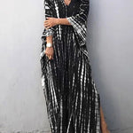 Women's Tie Dye Maxi Dress – Relaxed Boho Long Dress for Summer, Festival and Beach