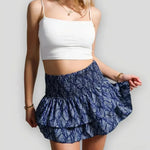 Women's Layered A-Line Mini Skirt – Casual Summer Skirt for Beach & Brunch