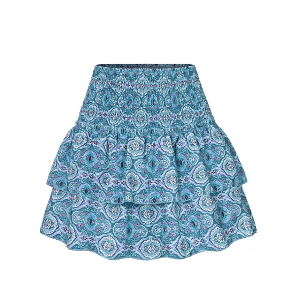 Women's Layered A-Line Mini Skirt – Casual Summer Skirt for Beach & Brunch
