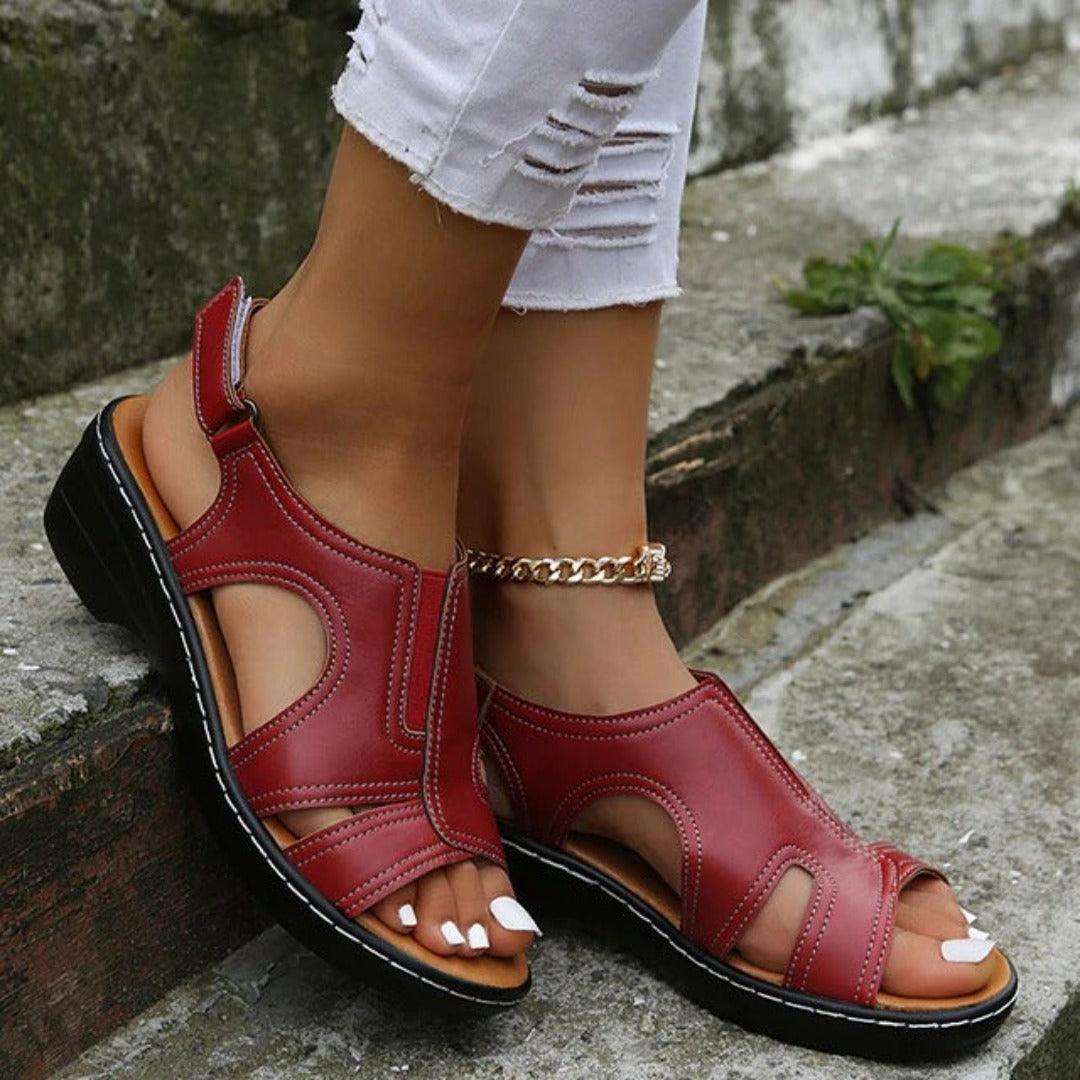 Women's Arch Support Sandals – Comfortable Open Summer Walking Sandals for Everyday