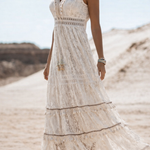 Women's Boho Maxi Dress – Relaxed Flowing Summer Beach & Holiday Dress