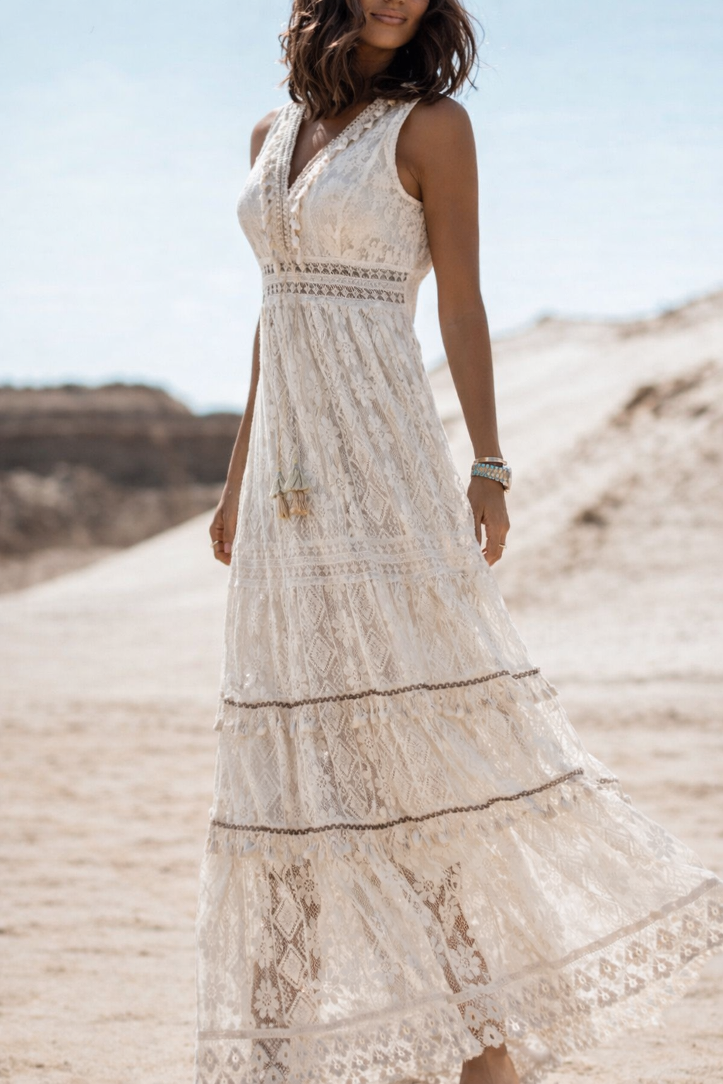 Women's Boho Maxi Dress – Relaxed Flowing Summer Beach & Holiday Dress