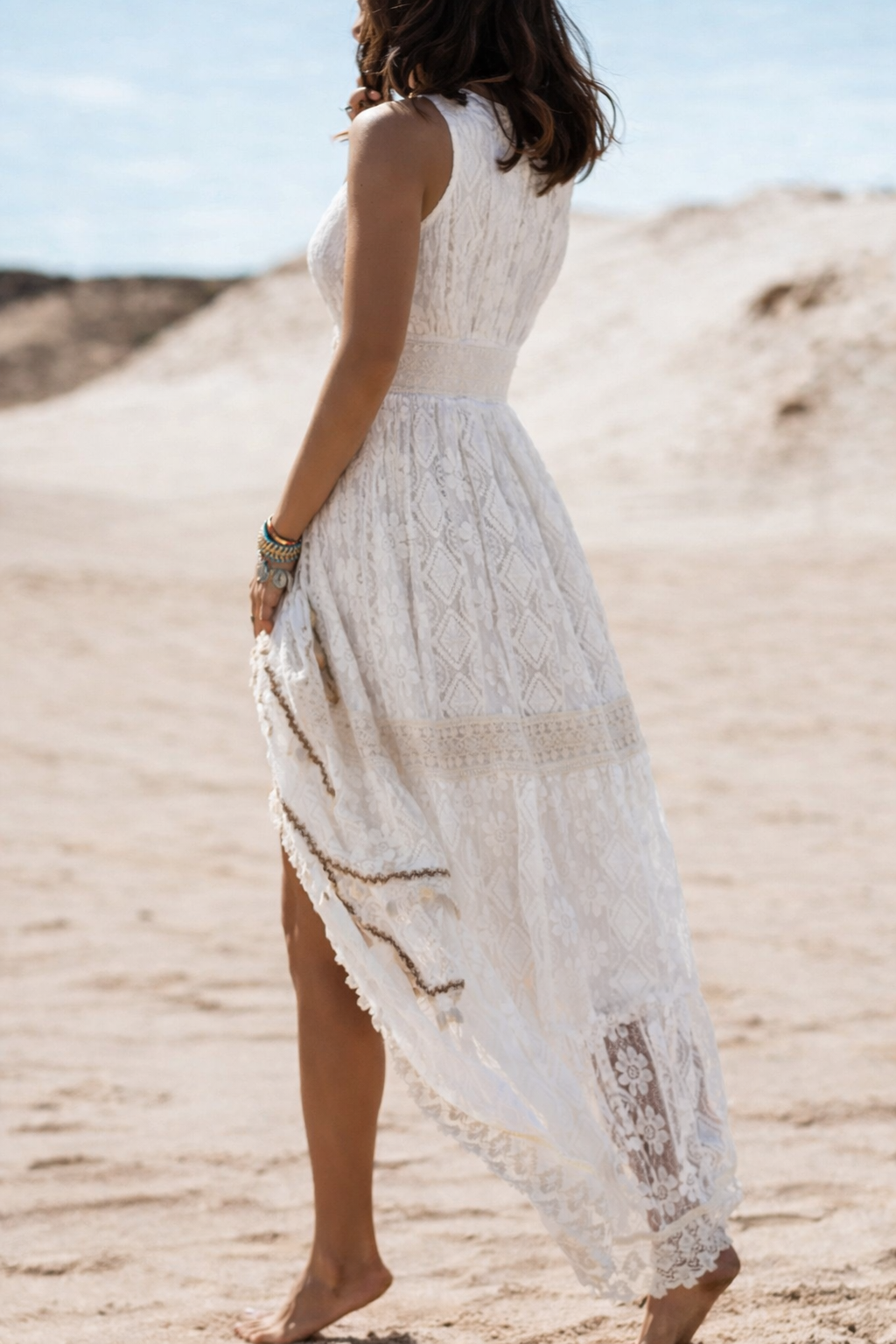 Women's Boho Maxi Dress – Relaxed Flowing Summer Beach & Holiday Dress