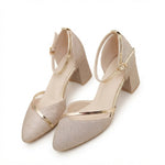 Women's Glitter Block Heel Sandals – Sparkly Party, Wedding Guest and Evening Heels