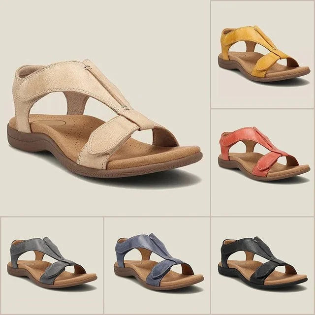 Women's Leather Orthopaedic Arch Support Sandals – Comfortable Everyday Summer Sandals